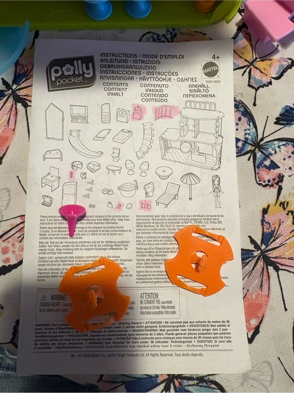 Mattel Polly Pocket Playhouse - Hot Pink & Lime - Picture 3 of 11